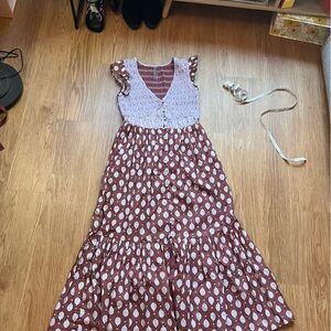 Anthropologie Peregrine Midi Dress XS NWOT